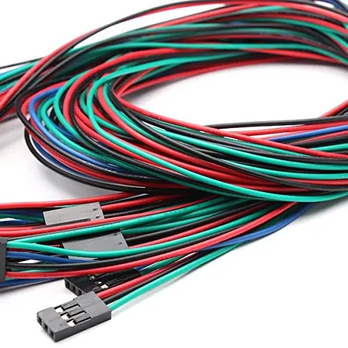10 комплектов 70 см 4 Pin Женский Перемычка проволока Dupont кабель для 3d принтера