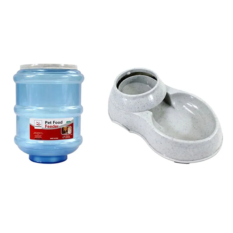 3.5L Pet Automatic Feeders Drinkers Animal Drinking Feeding Machine Water Food Bowl for pets | Дом и сад