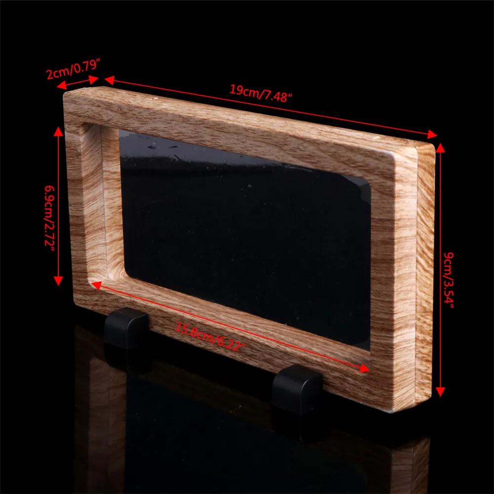 18x9x2cm JAVRICK, маленькие/большие размеры, прозрачные украшения, подвесные монеты, плавающий чехол для дисплея, подставка, держатель, коробка для ожерелья/сережек/браслетов - Цвет: 18x9x2cm