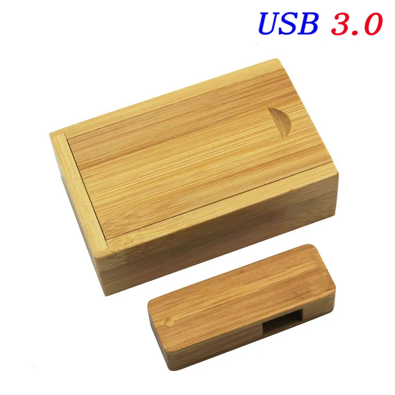 JASTER USB 3,0 деревянный USB+ Подарочная коробка USB флеш-накопитель 8 Гб 16 г 32 Гб карта памяти палочка для создания логотипа на заказ для фотосъемки свадебные подарки - Цвет: Carbonized bamboo