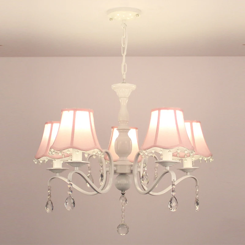 Корейский пасторальный хрустальная люстра простой европейский стиль кованого