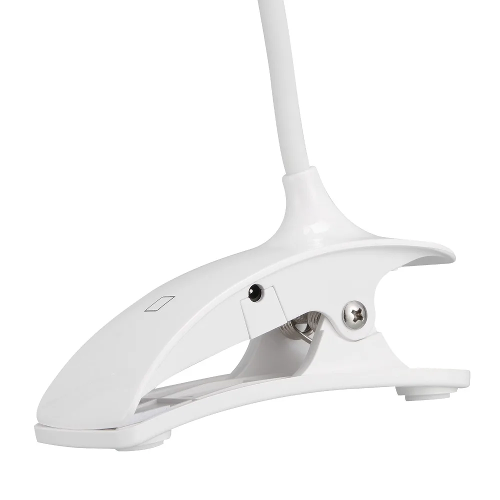 Hot Sale 2w LED Desk Lamp Table Reading Flexional Stand Clip Luminaria Fashion Novelty Gift for Student White | Лампы и освещение