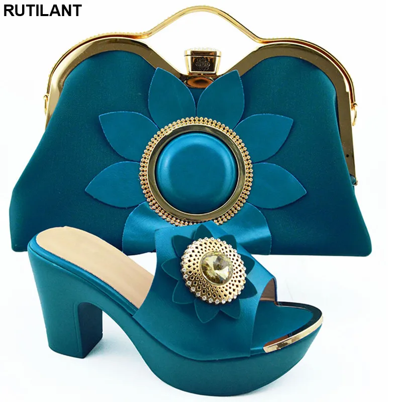 Комплект из обуви и сумки в африканском стиле украшенный стразами комплект