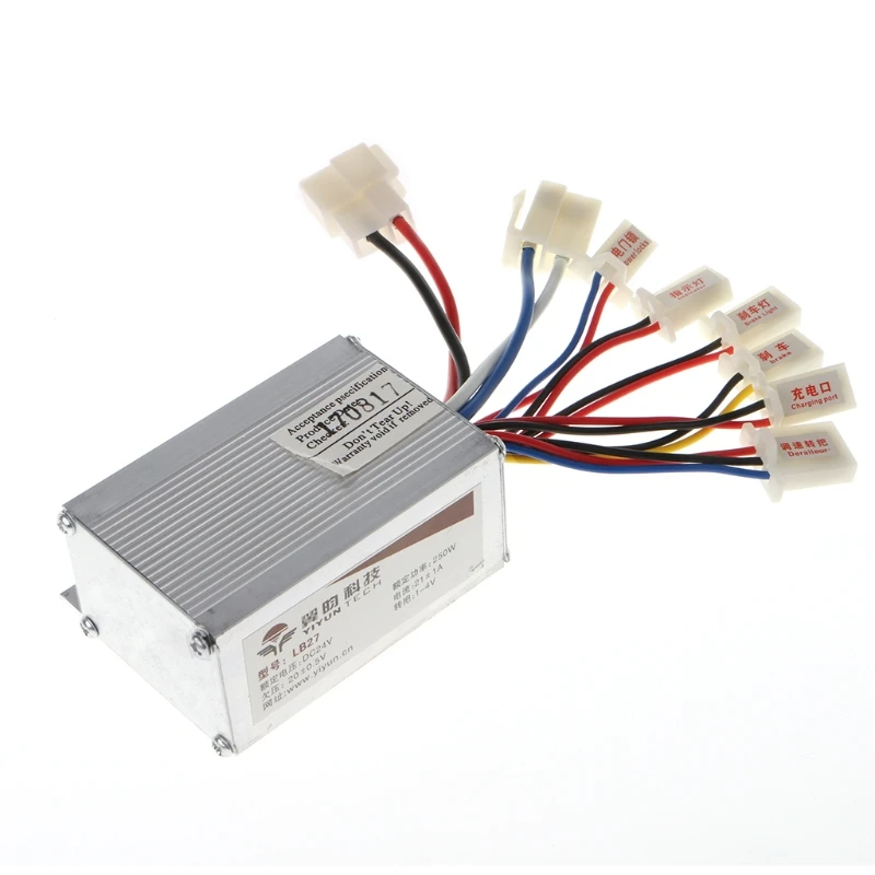 

DC 24V 250W Motor Speed Brush Controller For Electric Bicycle Bike Scooter -B119