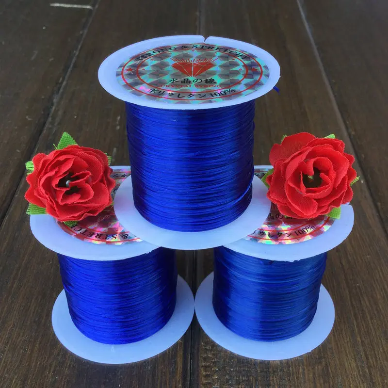 1 мм DIY Кристалл Бисероплетение стрейч шнур эластичная линия Прозрачная Бисероплетение проволока нить для изготовления ювелирных изделий
