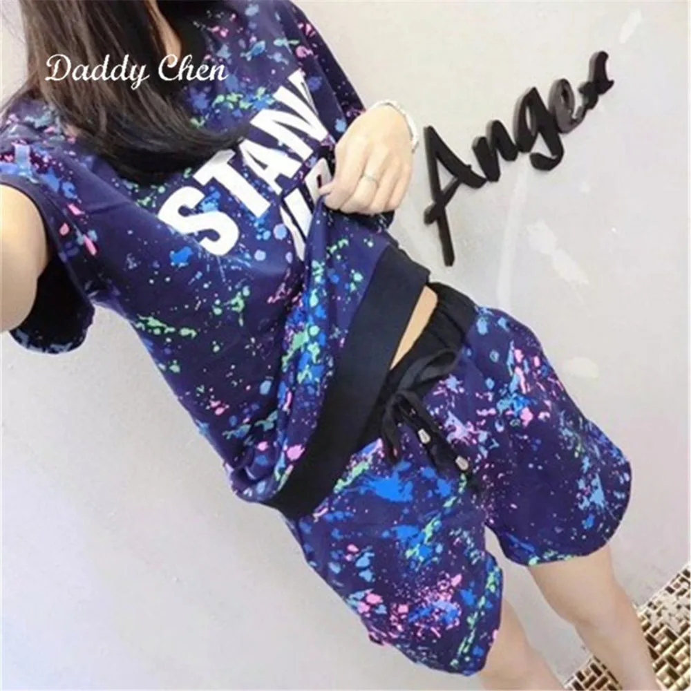 Женские пижамы новая мода 2018 хлопковые шорты с коротким рукавом костюмы для