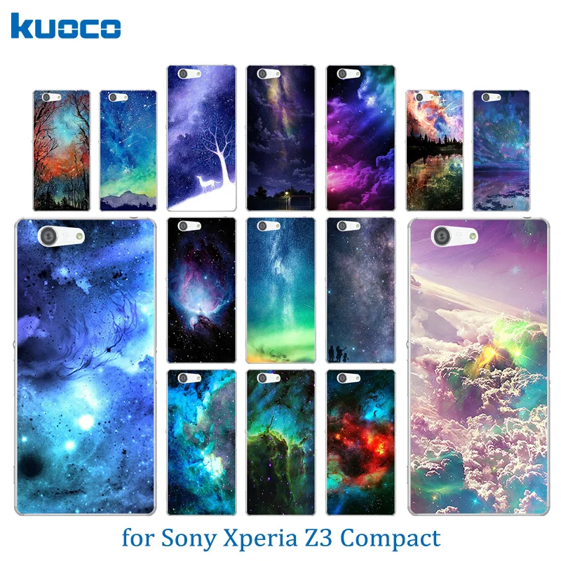 Чехол для телефона Sony Xperia Z3 Compact mini Мягкая силиконовая задняя крышка с рисунком