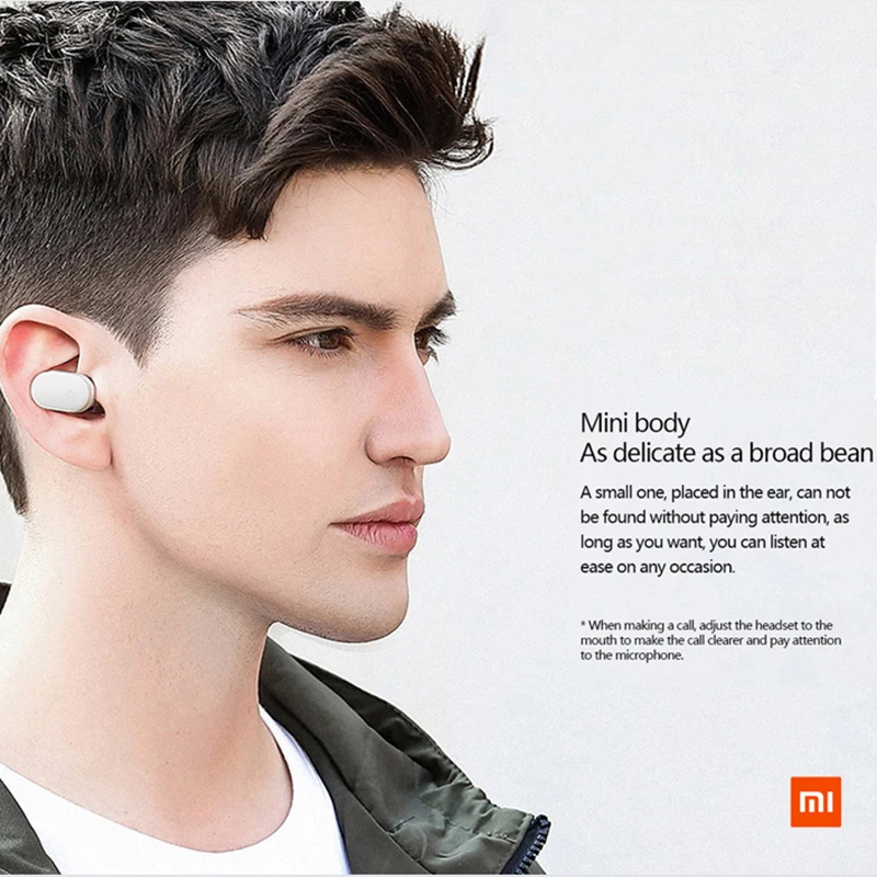 Xiaomi Mi Bluetooth гарнитура Mini IPX4 водонепроницаемый беспроводной наушники телефон BT 4 1