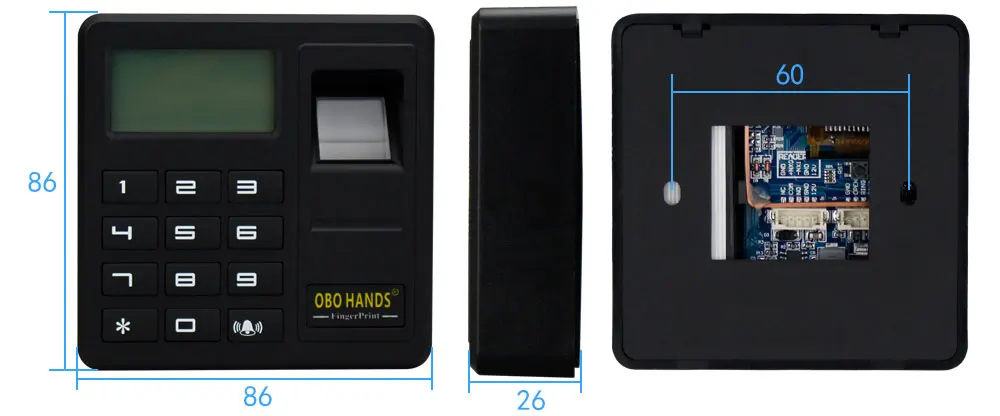 OBO HANDS биометрический набор контроля доступа отпечатков пальцев RFID считыватель система дверного замка+ Электрический магнитный/болт/ударный замок Открыватель ворот