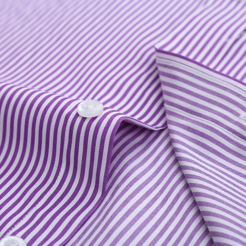 Модные Полосатые мужские рубашки с белым воротником брендовая дизайнерская