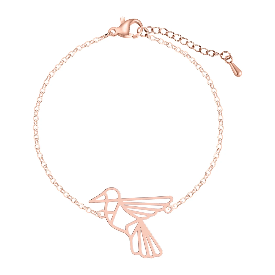 Cxwind милый оригами Колибри браслет для женщин Модные животные Летающие птицы