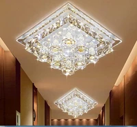 modern led ceiling lamp cool white 12w indoor light luxury bedroom decoration purple crystal hide installation lighting
