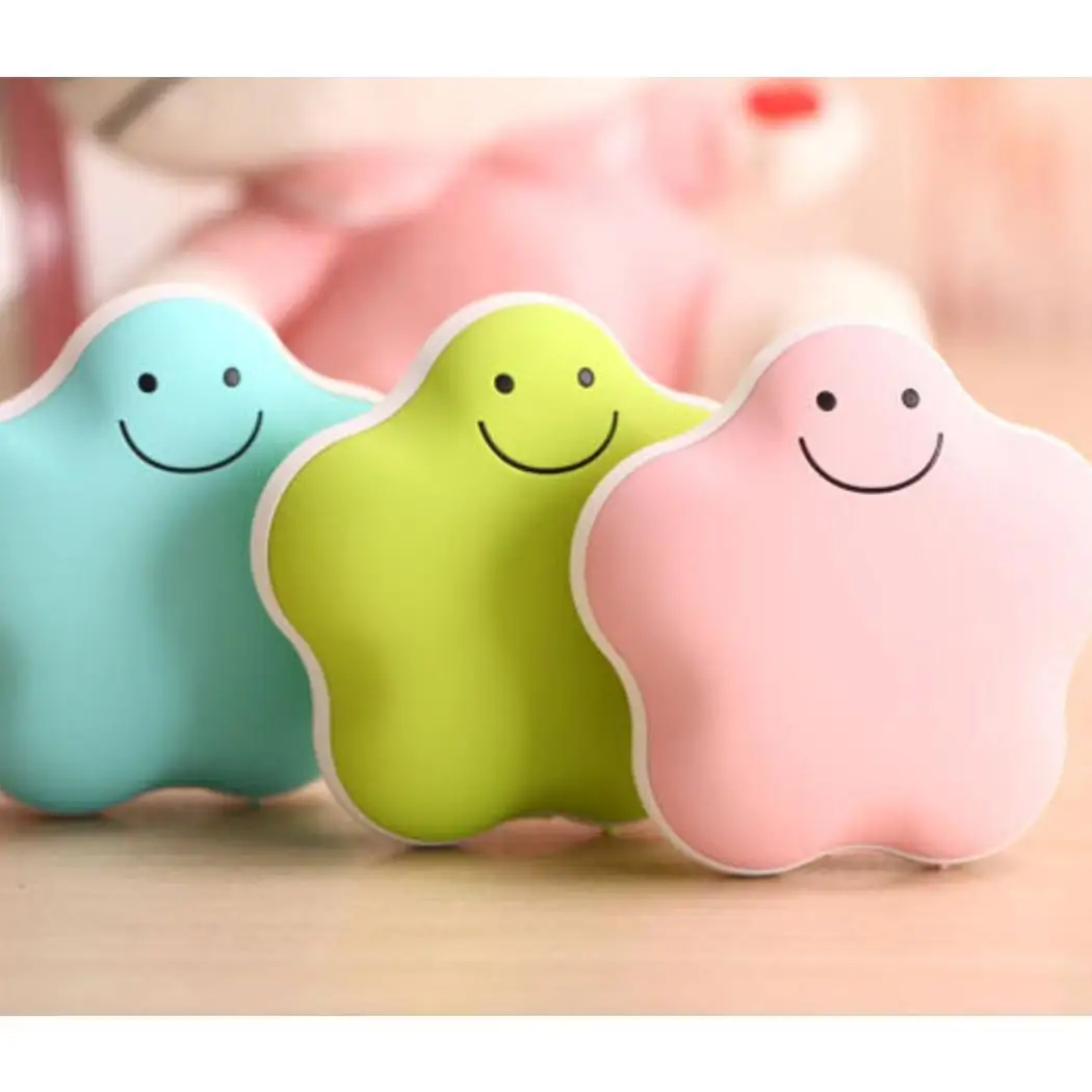 Звездный банк силы грелка руки Мини мультфильм портативный USB Перезаряжаемый