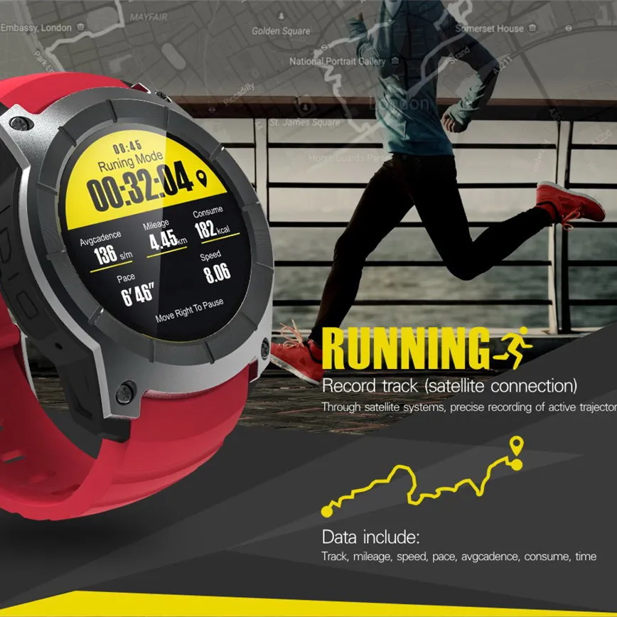 Новый makibes G05 gps спортивные часы MTK2503 1 3 ''Цвет Экран Смарт Мульти Спорт Smartwatch