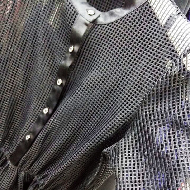 Черная сетчатая ткань для платья одежда шитье тюль ткани кружева текстильные