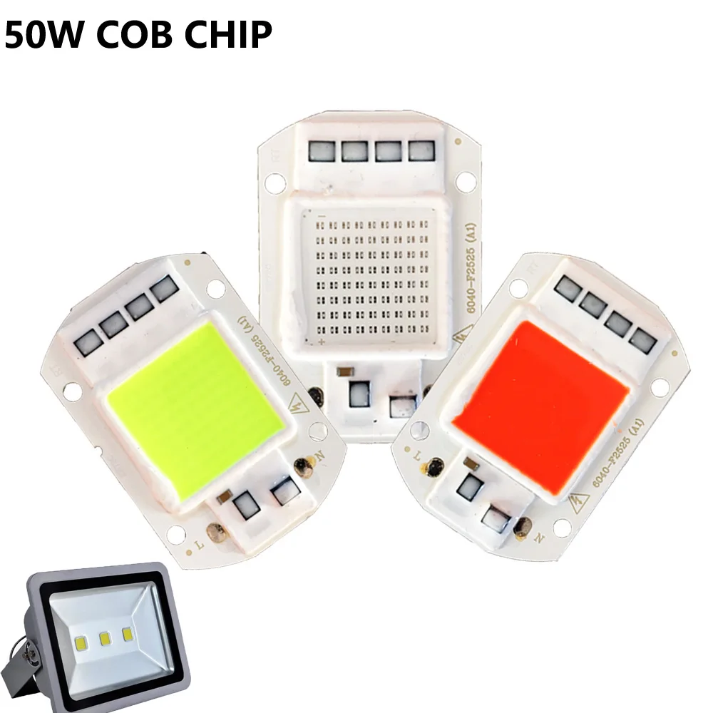 YB Yiba 220V 50W 30W 20W Интегрированный COB светодиодный светильник чип диод 50 Вт 30 20 10 Smart IC