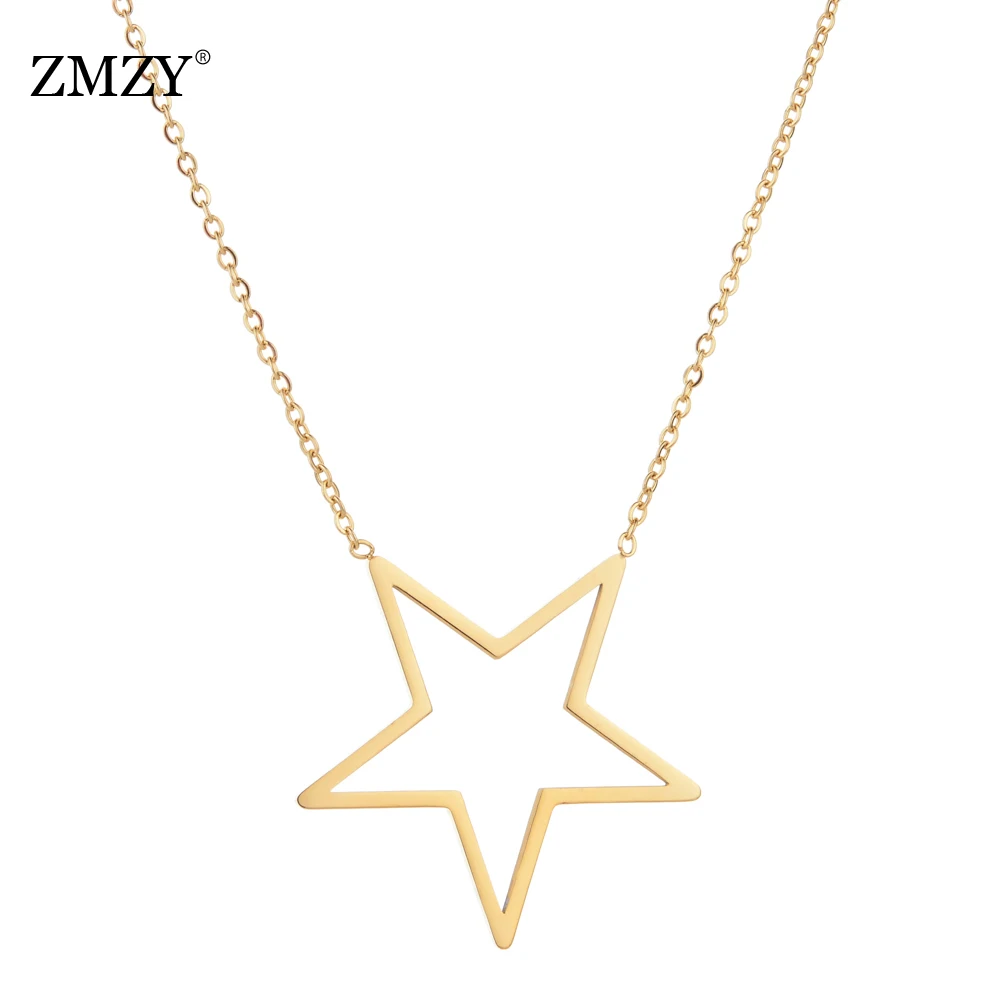 KD062 ZMZY Love Мальчики Подвеска для девочек золото/серебро цвет ожерелье из нержавеющей стали кулон ожерелье s для женщин модные ювелирные изделия подарок - Окраска металла: KD062