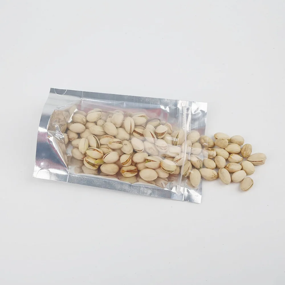 Прозрачная/Серебристая самозакрывающаяся фольга на молнии розничная упаковка