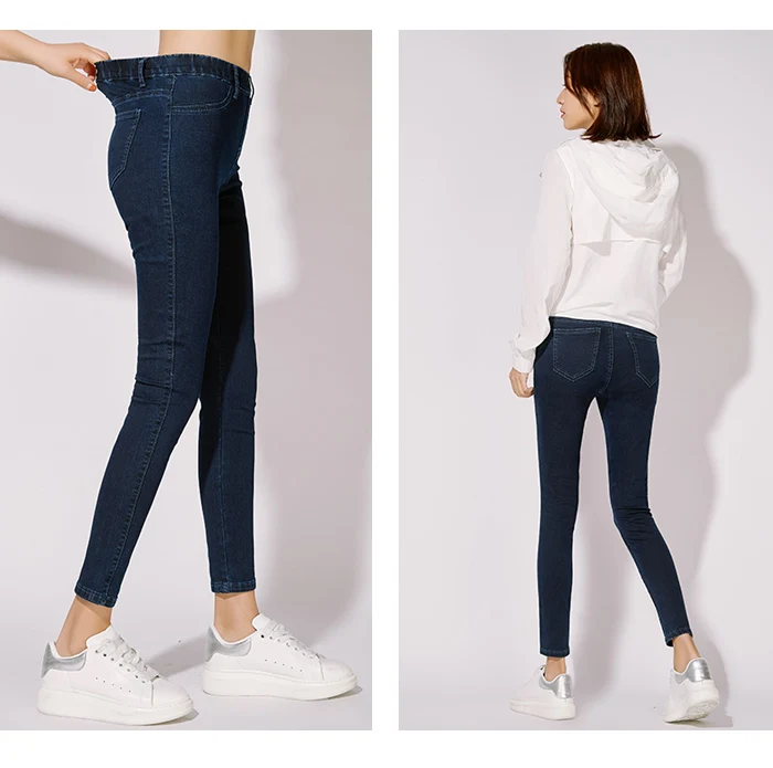 Женские узкие джинсы стрейч LEIJIJEANS, офисные черные джинсовые брюки-карандаш полной длины со средней посадкой, леггинсы большого размера, весна-лето