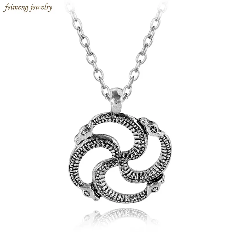 2019 Высокое качество ювелирные изделия дракон кулон ожерелье Baltic swastica Солнечный