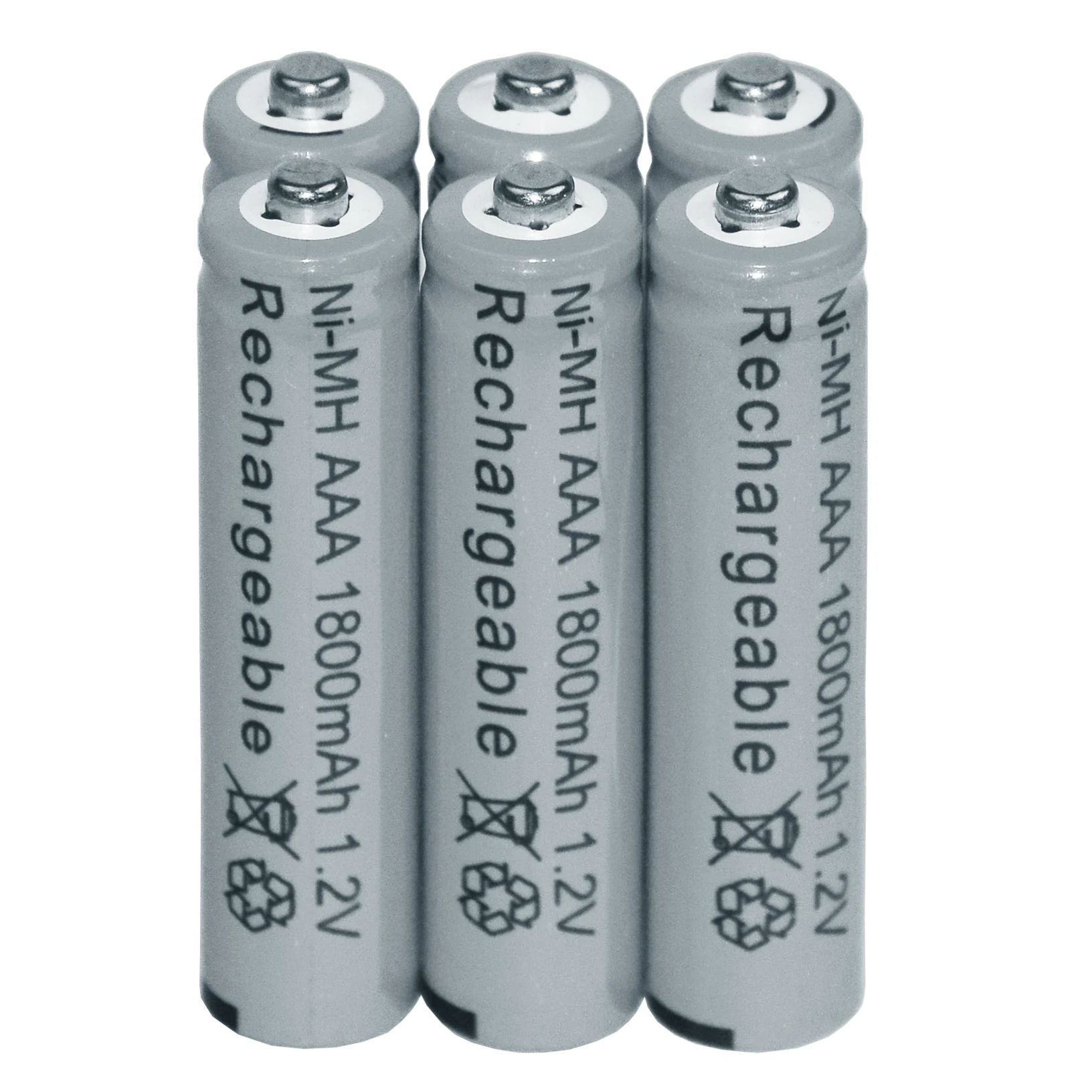 6/12/24/32/40 шт AAA 1800mAh 1 2 V Ni MH аккумуляторная батарея 3A серая ячейка MP3 RC игрушки|rechargeable