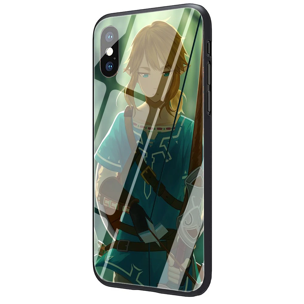 Чехол legend of zelda из закаленного стекла для iPhone 5 5S 6 6s Plus 7 8 Plus X XR XS 11 Pro Max - Цвет: G12