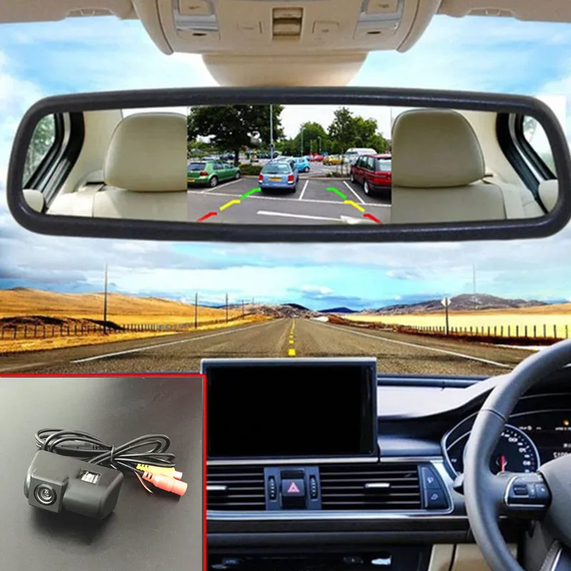 Камера заднего вида с ночным видением на 170 градусов + комплект для автопарковки 5