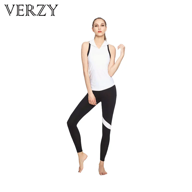 Новинка 2017 года без рукавов Для женщин длинные брюки Йога Комплект тренировки
