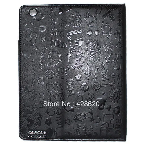 Fashion Cute Cartoon Style Stand Solid PU Leather Case Cover For iPad 2 3 4 Tablets Free Shipping | Компьютеры и офис