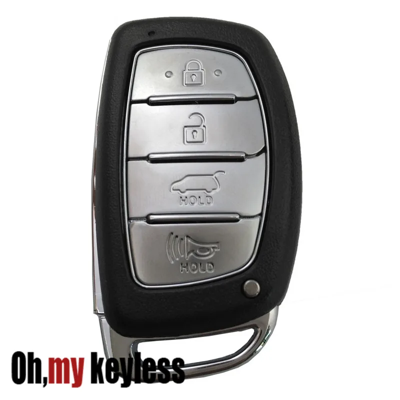 5 шт./лот Horande сменный Футляр для ключей Hyundai Tucson Sonata OEM Smart Key Shell FOB 4 кнопки без чипа