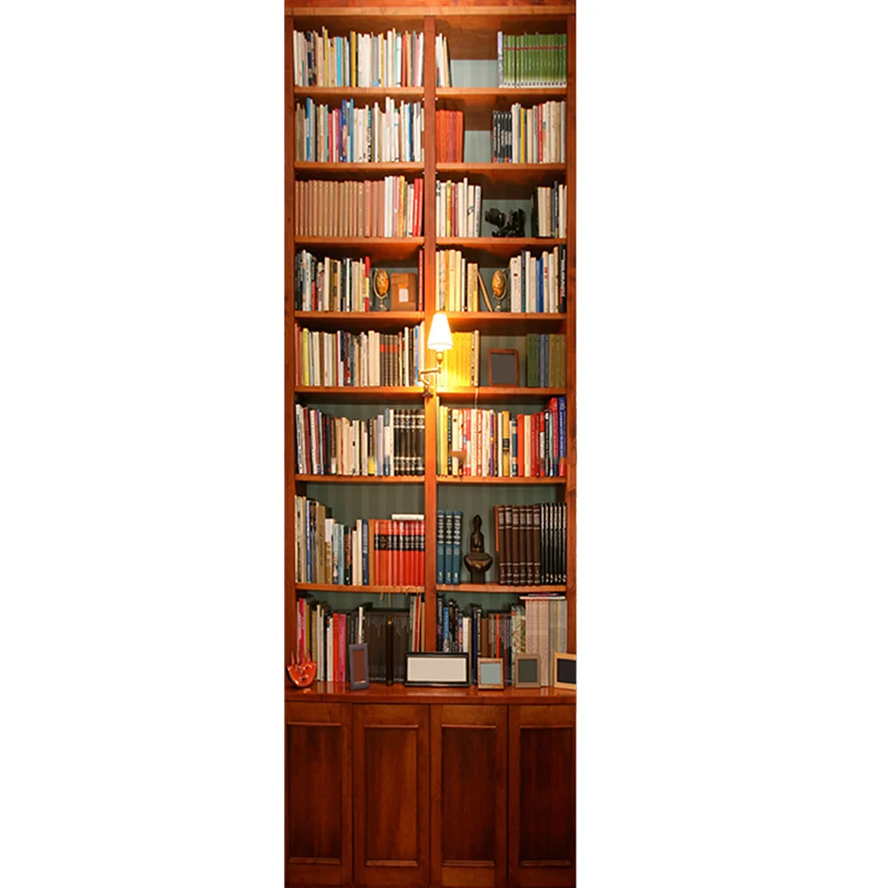 3d постер на книжную полку ПВХ водостойкая наклейка холодильник|Наклейки стену| |