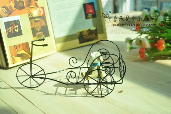 Wine rack creative home accessories wire ornaments crafts gifts pastoral style |