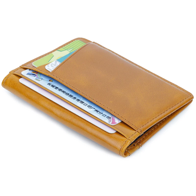 

Genuine Leather Ultra Thin Card Wallets New Arrivals Guaranteed Cowhide Brand Designer Unisex Card Holders Factory Price Sales