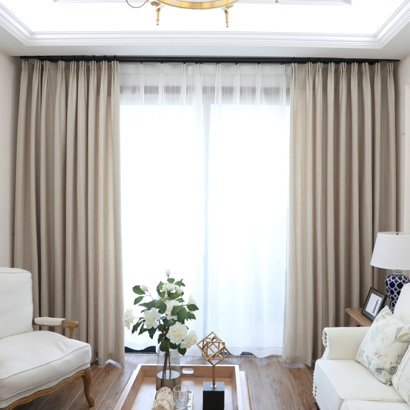 Шторы CITYINCITY в полоску жаккардовые занавески для гостиной домашний декор