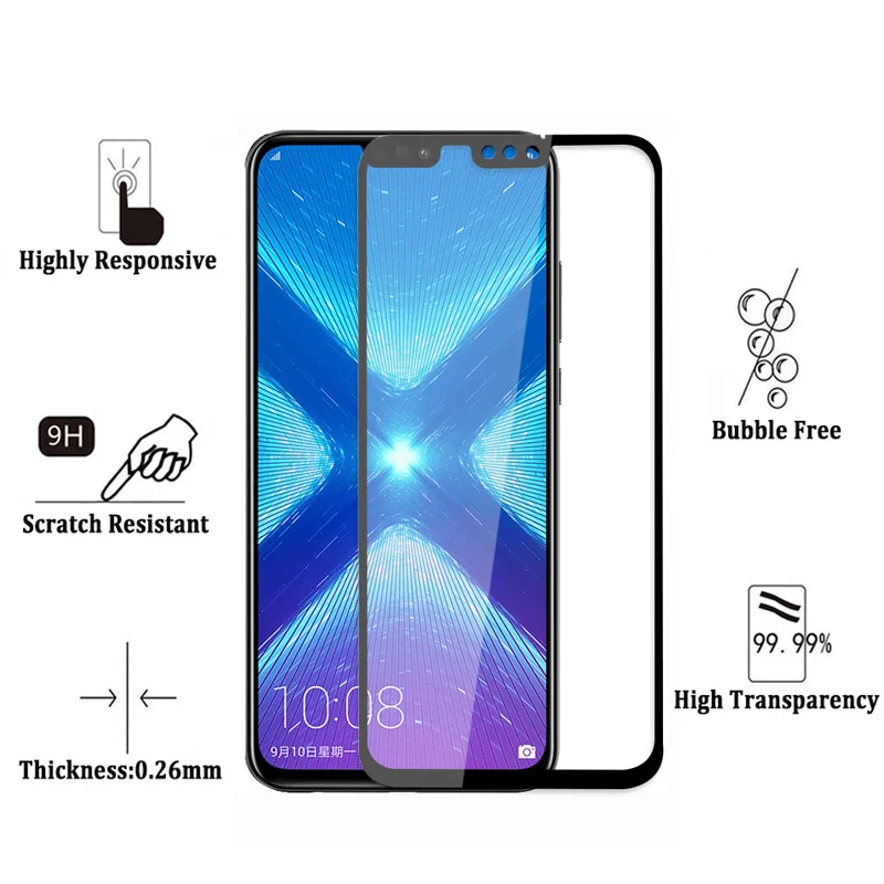 Стекло honor 8x для huawei max защита экрана 8 lite c x pro c8 x8 honor8 пленка защитное стекло
