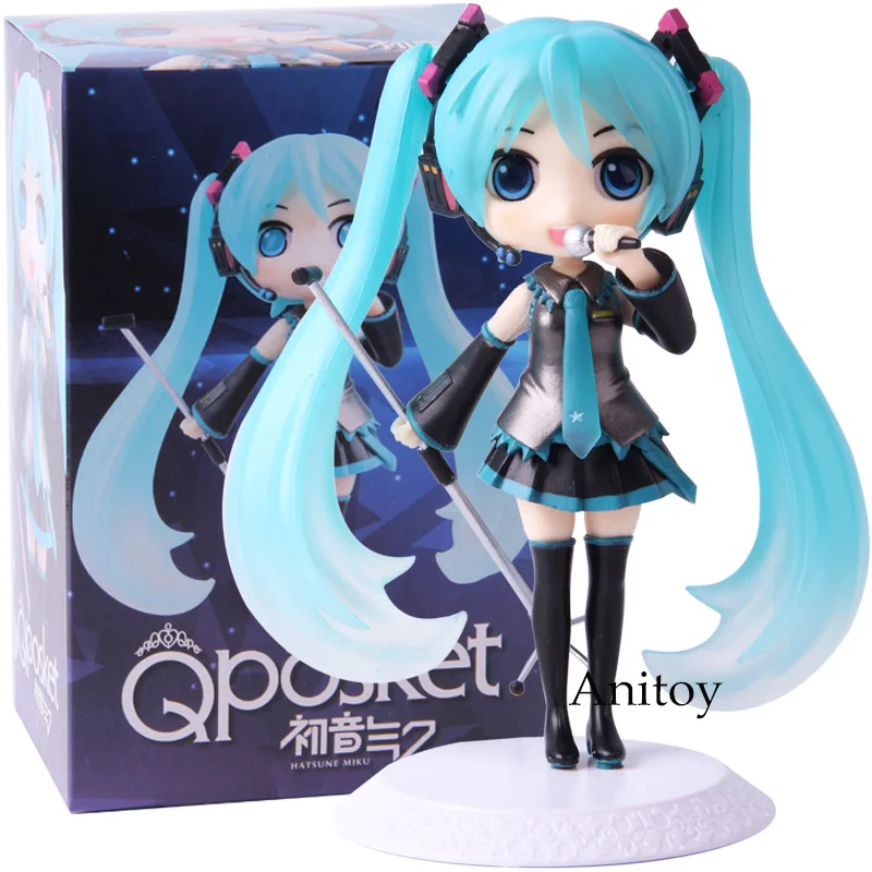 C with retail box QPosket Q Posket Хацунэ Мику Снежная Сакура Мику фигурка ПВХ Коллекционная модель игрушки - Цвет: C with retail box