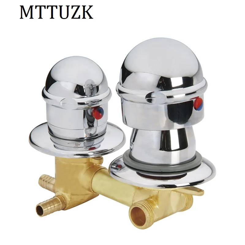 MTTUZK скрытый 2/3/4/5 Way Выпуск воды латунный душевой кран винт или медная Интубация