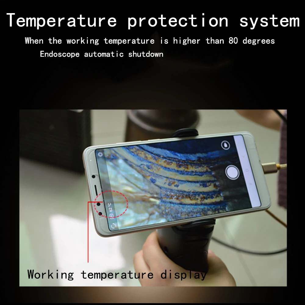 WDLUCKY wifi промышленный эндоскоп 1080P Инспекционная камера для ремонта авто инструмент змея жесткий ручной wifi эндоскоп Android IOS