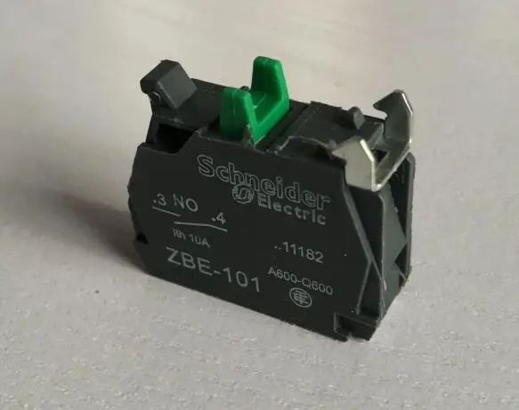 10 шт. кнопочный переключатель контактного блока ZBE-101 NO/ZBE-102 NC - Цвет: ZBE101