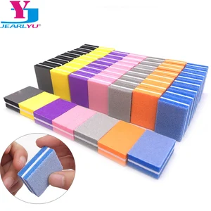 50 шт Lime A Ongle Профессиональный пилка для ногтей мини шлифовальная губка Полировочный блок 100180 шлифовальный полировщик маникюрный набор инструментов