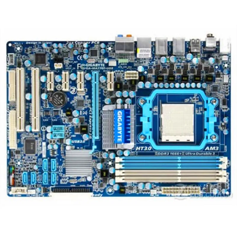 Для Gigabyte GA MA770T UD3 оригинальная б/у рабочего стола материнской платы 770 разъем AM3 | Материнские платы -33000354995