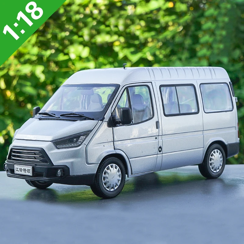 1:18 литая модель для JMC Teshun Transit Silver MPV игрушечный автомобиль из сплава миниатюрная