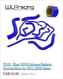 WLR RACING-синий силиконовый радиатор охлаждающей жидкости шланг комплект для VW GOLF GTI MK5 2,0 T 2003-2009, для AUDI MK2, для Seat Leon MK2