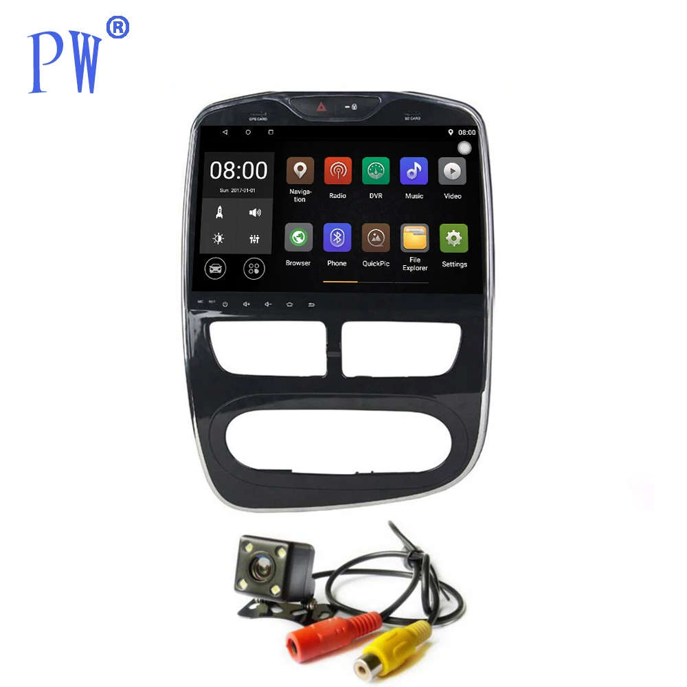 Android 8 1/9 0 Автомобильный GPS навигатор стерео для Renault Clio головное устройство