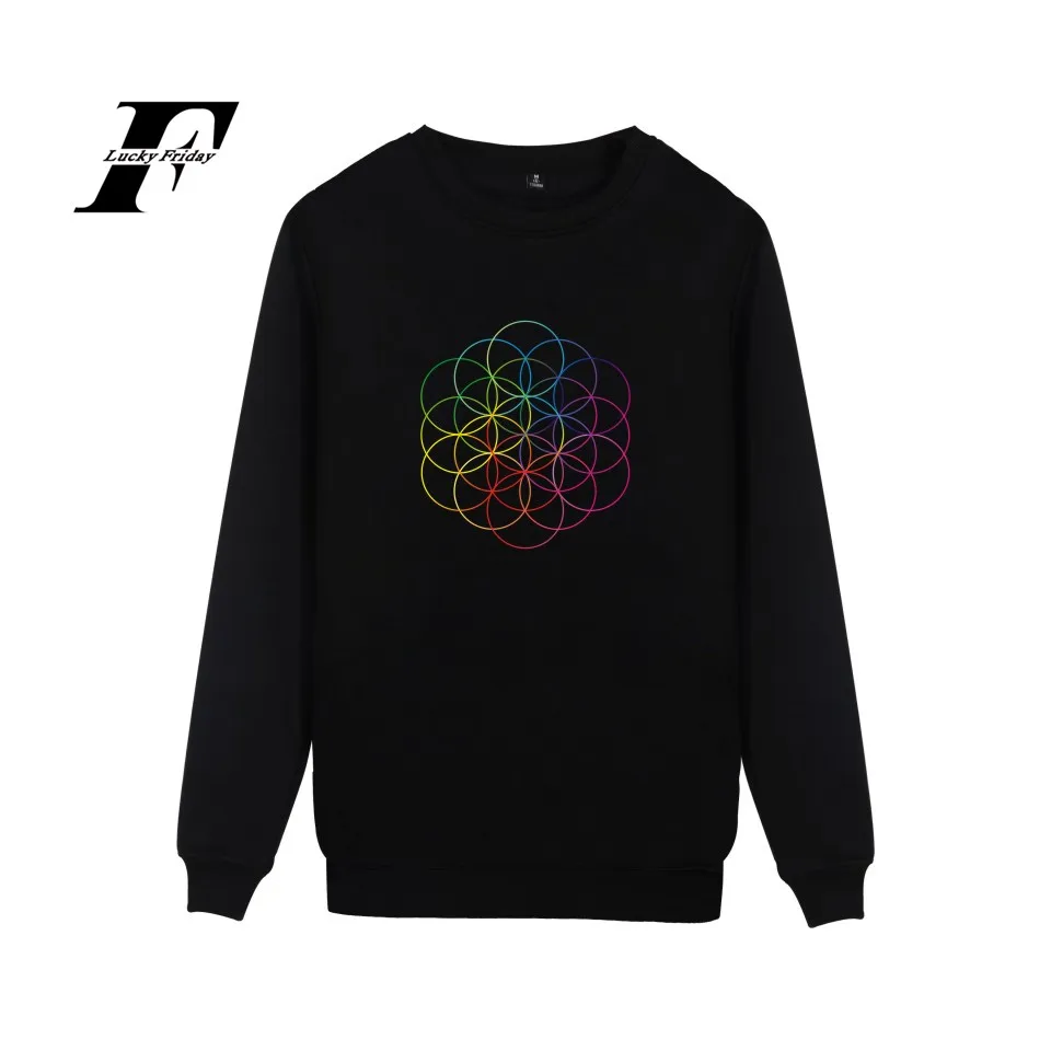 Популярные рок группа Coldplay мужская Толстовка пуловер с капюшоном и Рокки Coldplay Новое поступление монолитным одежда 4XL