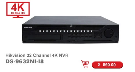 4K 4CH NVR DS-7604NI-K1 встроенный Plug& Play 4-канальный видео регистратор поддержка H.265 до 8MP 4CH IP камера запись