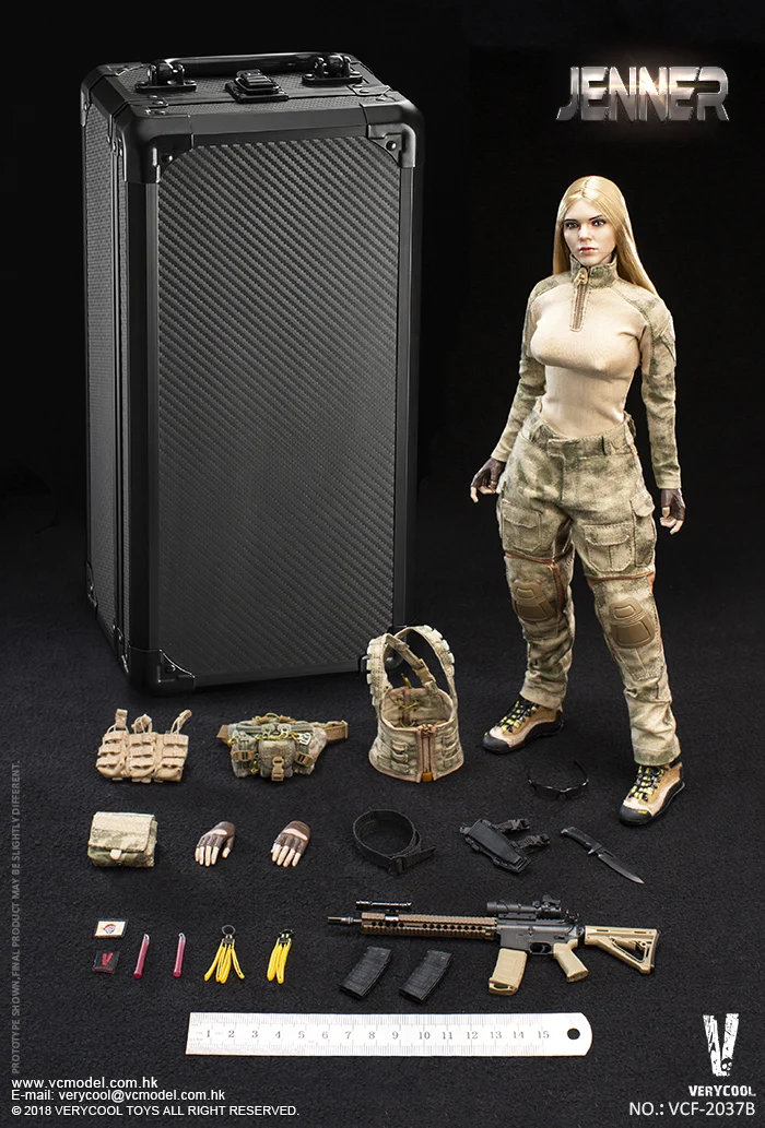 [Eestartek] VERYCOOL VCF 2037 1/6 JENNER 12 &quotколлекционная Женская Военная фигурка|Игровые