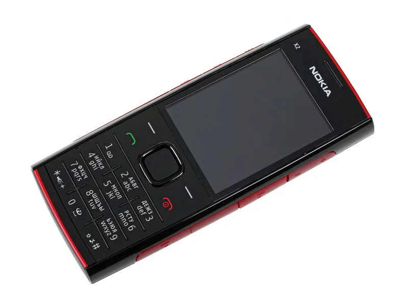 Nokia X2-00 разблокированный мобильный телефон 5.0MP камера Bluetooth FM MP3 MP4 плеер x2 дешевый сотовый телефон