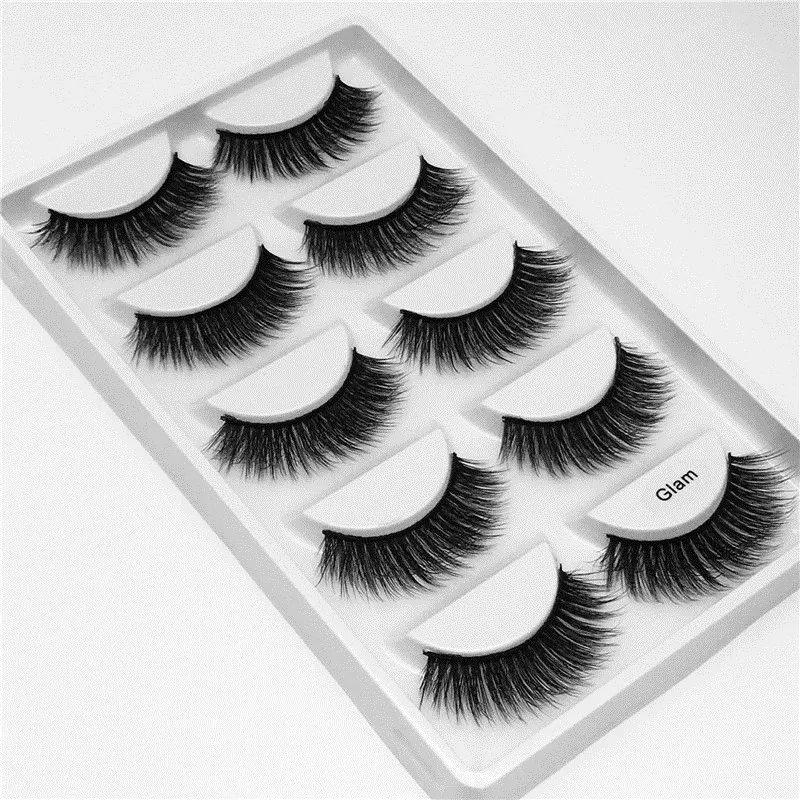 Mink False Eyelashes 3D Naturally Intensive Handmade Cross Long Eyelash Cosmetics | Красота и здоровье