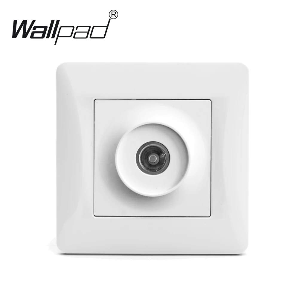ТВ розетка Wallpad белый Высокое качество Пластик Панель 110-250V 16A ЕС Shuko телевизионное